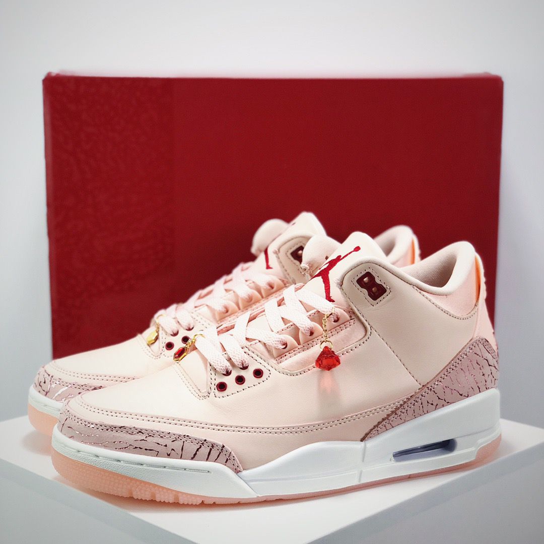 Men's Running weapon Air Jordan 3 Pink Shoes 0124 Men's Running weapon Air Jordan 3 Pink Shoes 0124